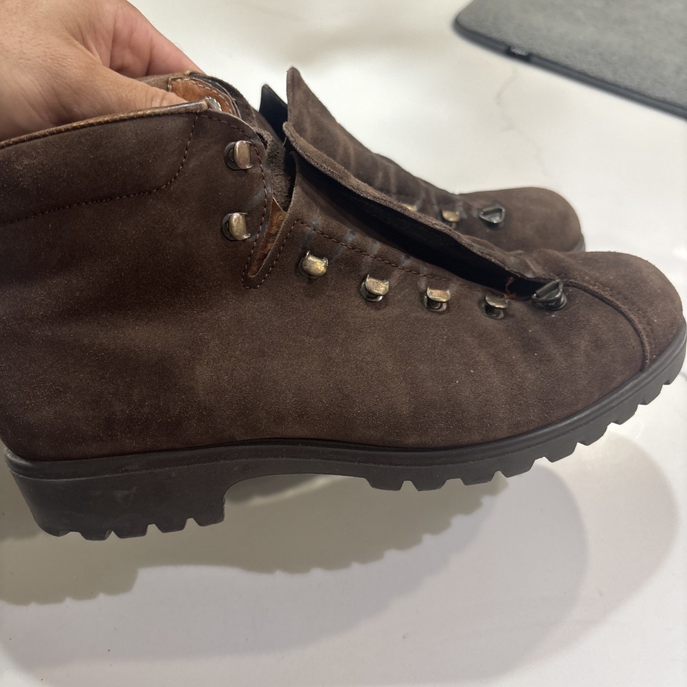 Vintage Raichel Suede Hiking Boots Women Size 10